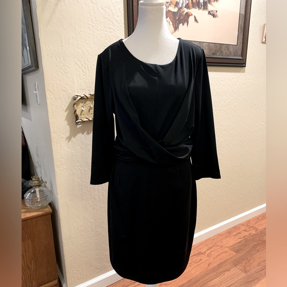 INC black cross body dress. Size L